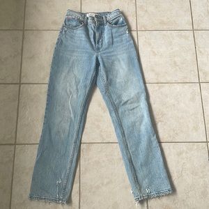 Abercrombie and fitch light wash denim